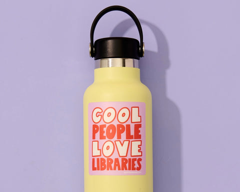 Cool People Love Libraries Sticker