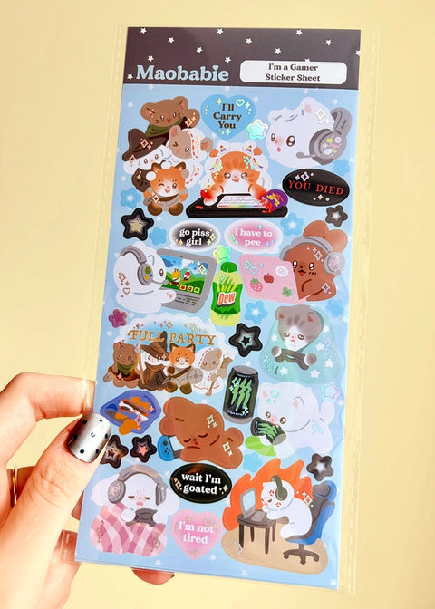 Sticker Sheet - I'm A Gamer