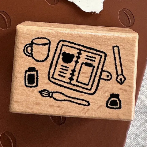 Planner Spread Wooden Stamp