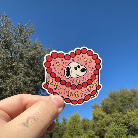 Noobert Sweetheart Cake | Weatherproof Sticker