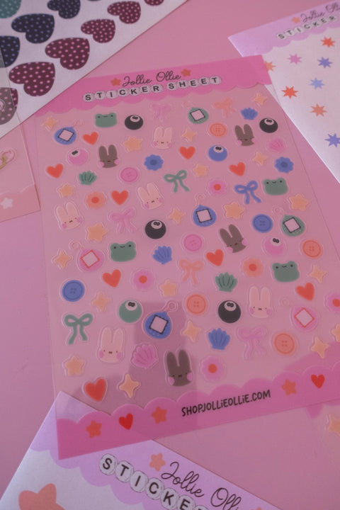 Trinkets Clear Sticker Sheet