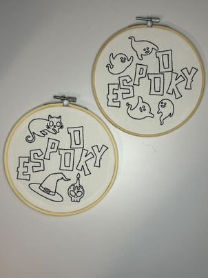Espooky Edition: Modern Embroidery Workshop with Chingona Hoops