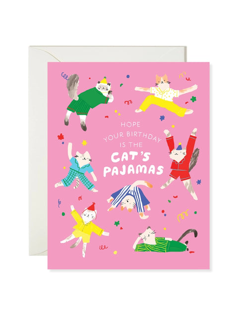 Cat’s Pajamas Birthday Card