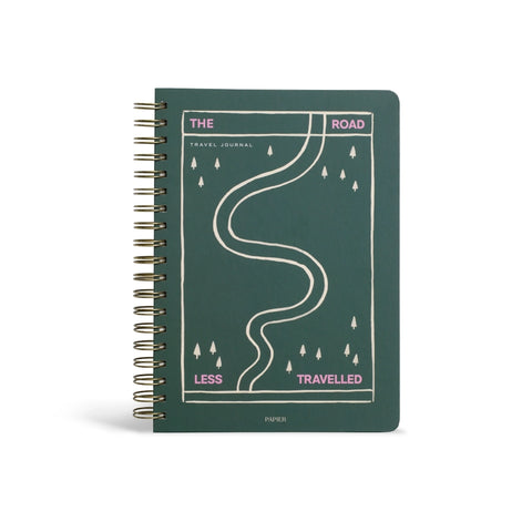 Guided Travel Journal, Hardcover B5 Spiral - Off Piste