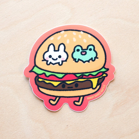 Burger Vinyl Sticker