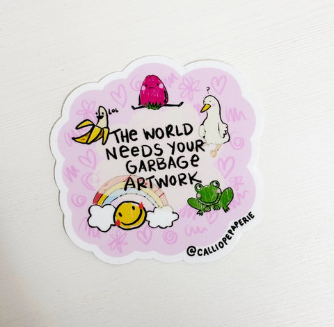 Garbage Artwork Vinyl Sticker