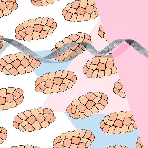 Challah Wrapping Paper Sheet