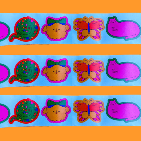 Gift Tag Washi Tape Stickers