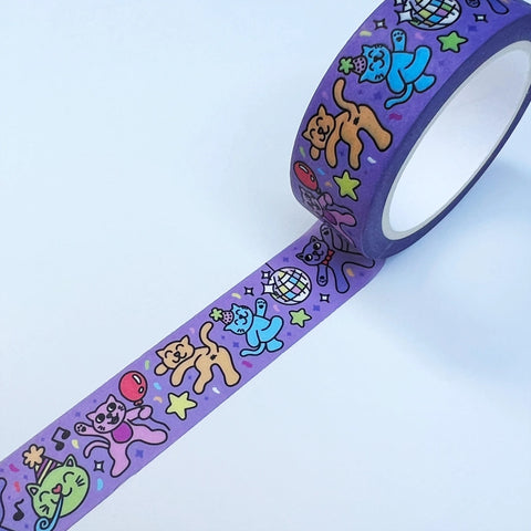 Disco Cats Washi Tape