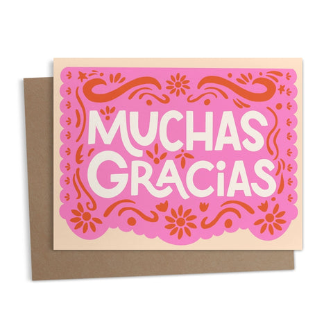 Papel Picado Gracias Greeting Card