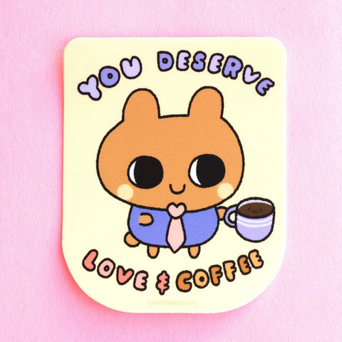 Bunny Business Motivation Stickers Love & Coffee