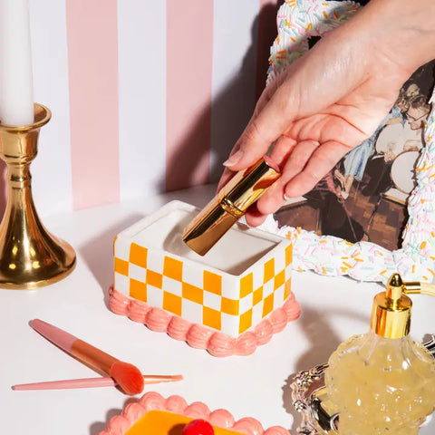 Rectangle Cake Ceramic Storage Box