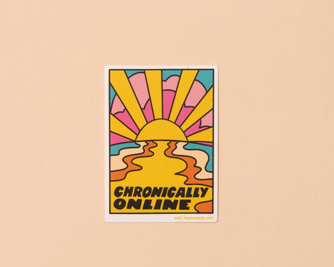 Chronically Online Sticker