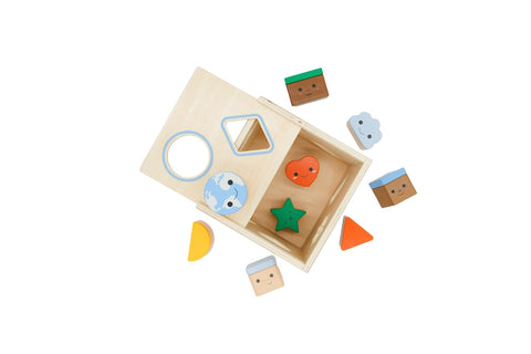 Friends & Shapes Wooden Sorter