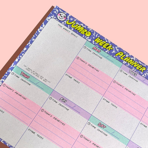 Jumbo Week Planner