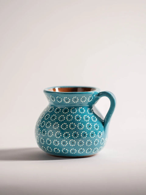 Jarrito Mug - Blossoms Turqouise