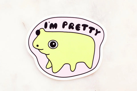 I'm Pretty Frog Sticker