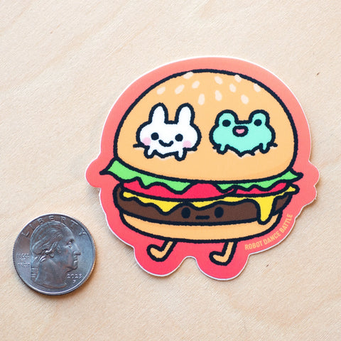 Burger Vinyl Sticker