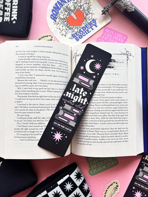 Late Nights Paper Bookmark