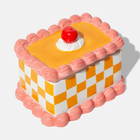 Rectangle Cake Ceramic Storage Box