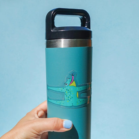 Water Bottle Buddy Clear Sticker