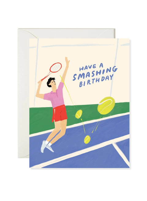 Tennis Birthday Greeting Card