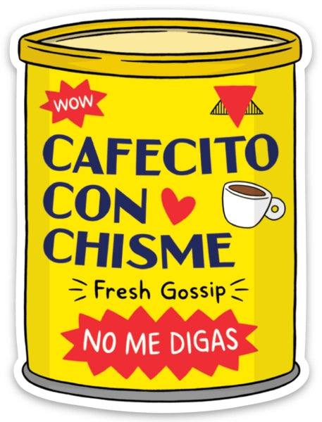 Cafecito Die Cut Sticker