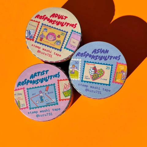 Artist Responsibilities Stamp Washi Tape