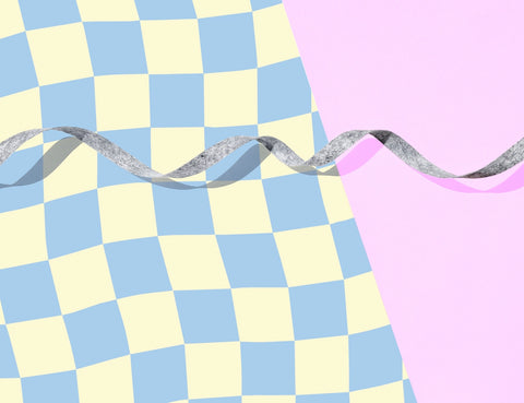 Wavy Checkers - Wrapping Paper