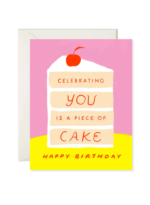 Piece of Cake Birthday Greeting Card