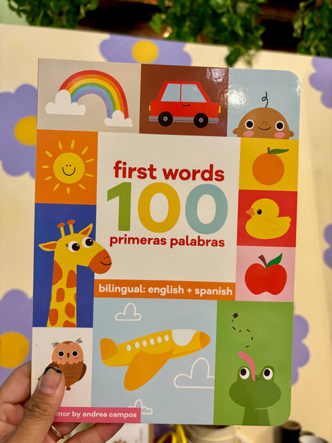 100 first words baby book: bilingual english and spanish