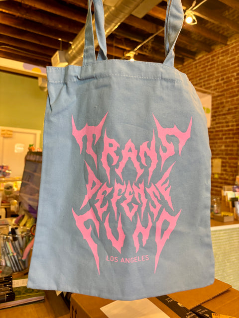 Trans Defense Fund Tote (Light Blue and Pink)