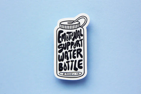 Emotional Support Water Bottle Sticker
