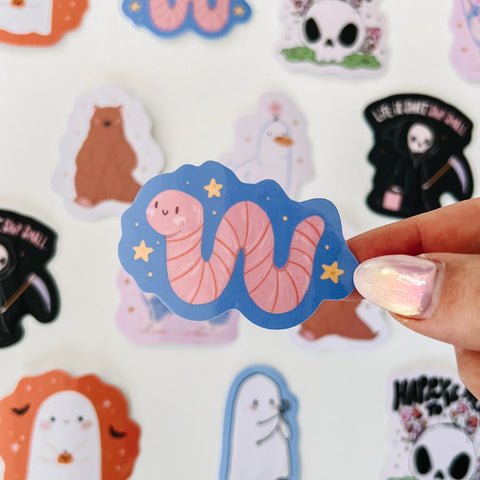 Worm Sticker