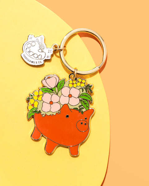 Marranito Enamel Keychain