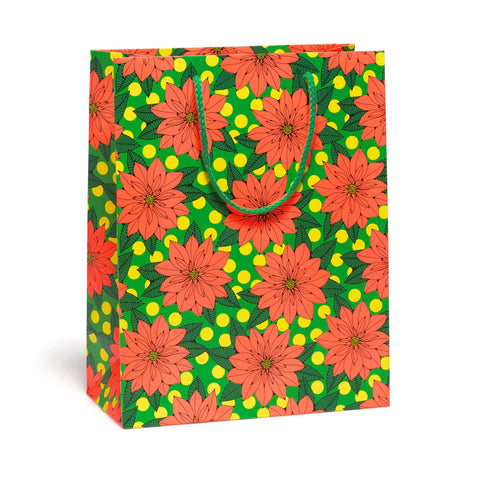 Big Poinsettia Gift Bag