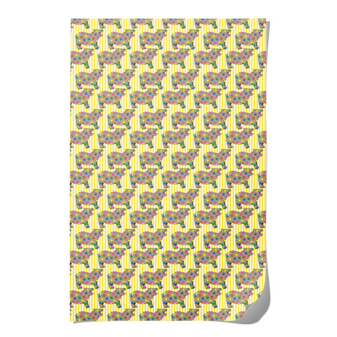 Star Hippos Wrapping Paper