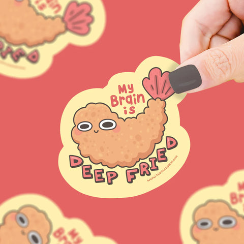 Deep Fried Vinyl Sticker