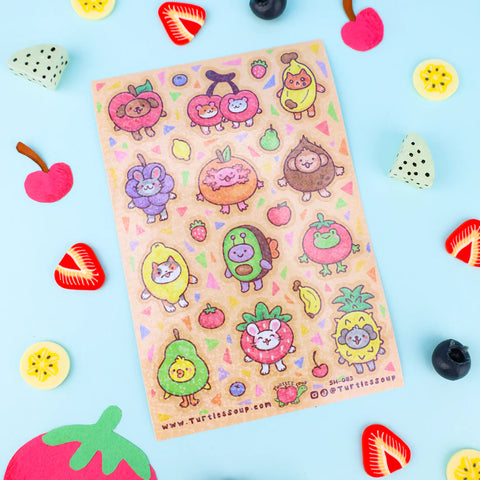 Fruit Friends Sticker Sheet