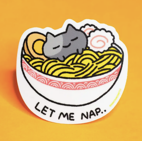 Let Me Nap Cat Sticker