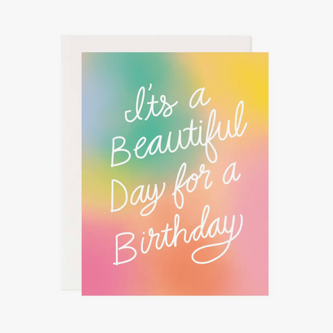 Beautiful Day for a Birthday Greeting Card