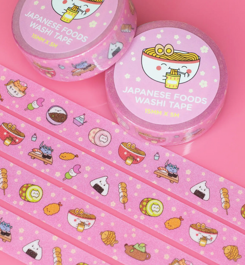 Japanese Foods Glitter Washi Tape