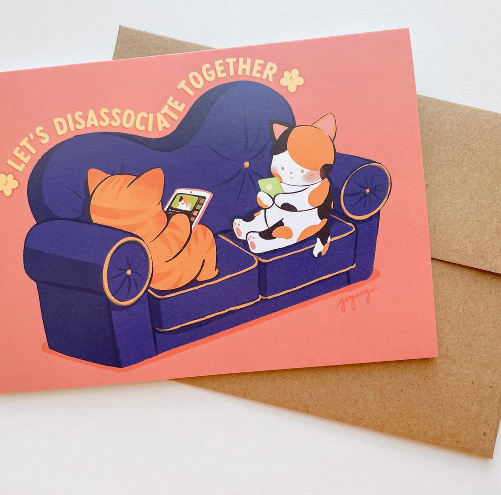 Couch Cats - Valentines / Friendship Greeting Card