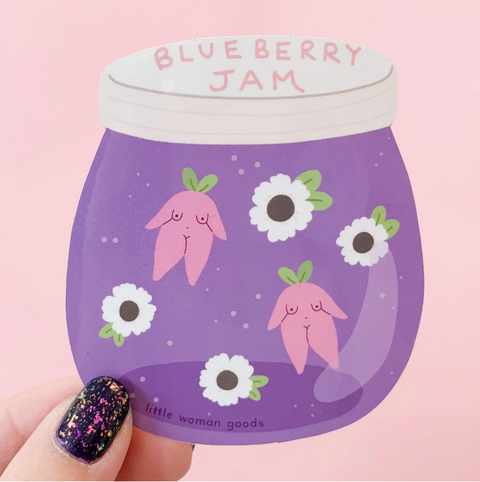 Blueberry Jam Vinyl Sticker