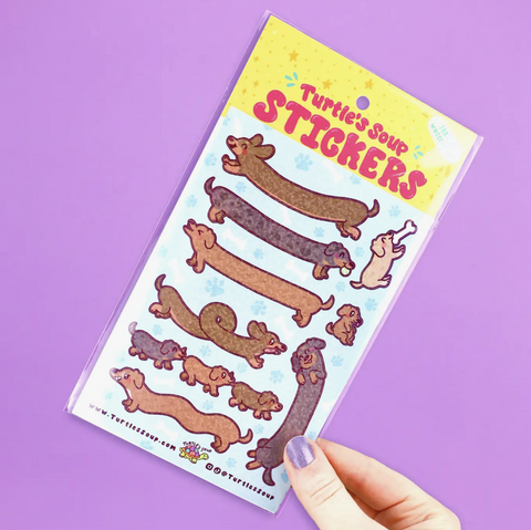 Long Dogs Vinyl Sticker Sheet