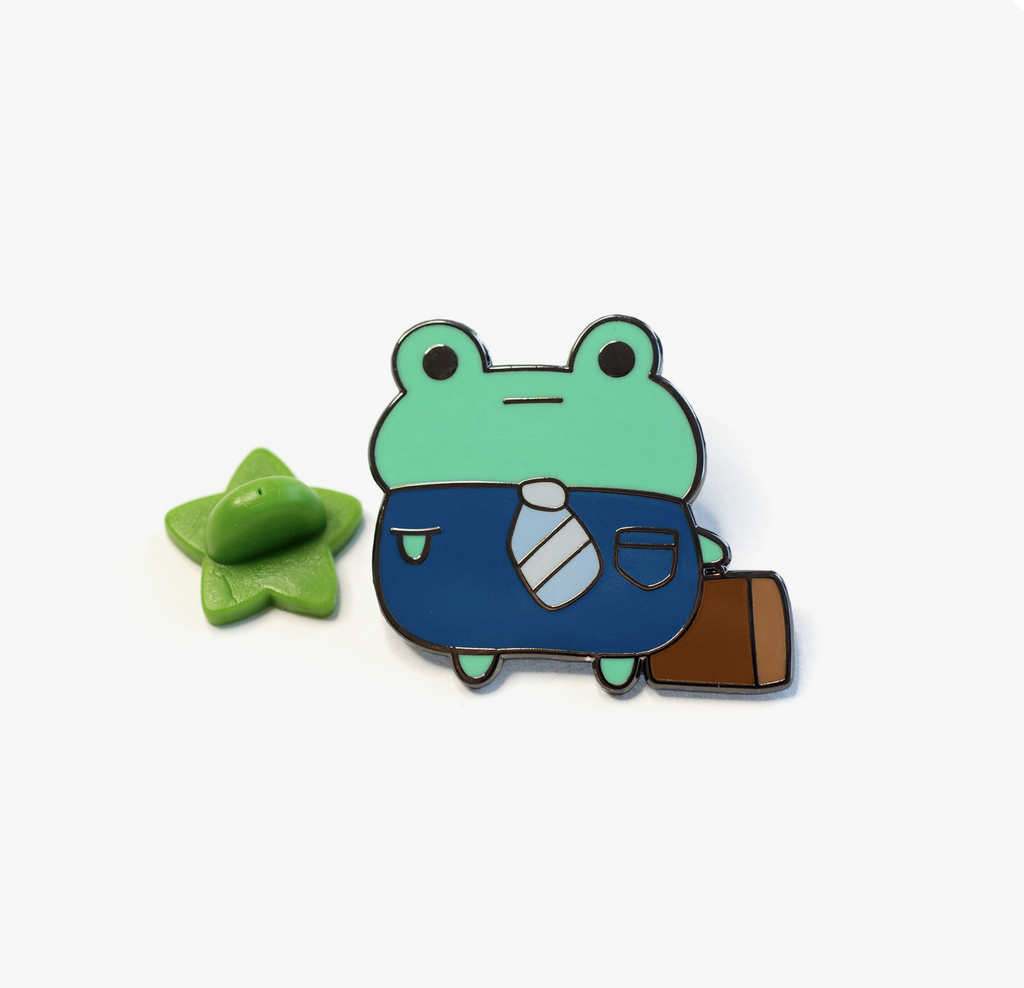 Bizness Frog Enamel Pin