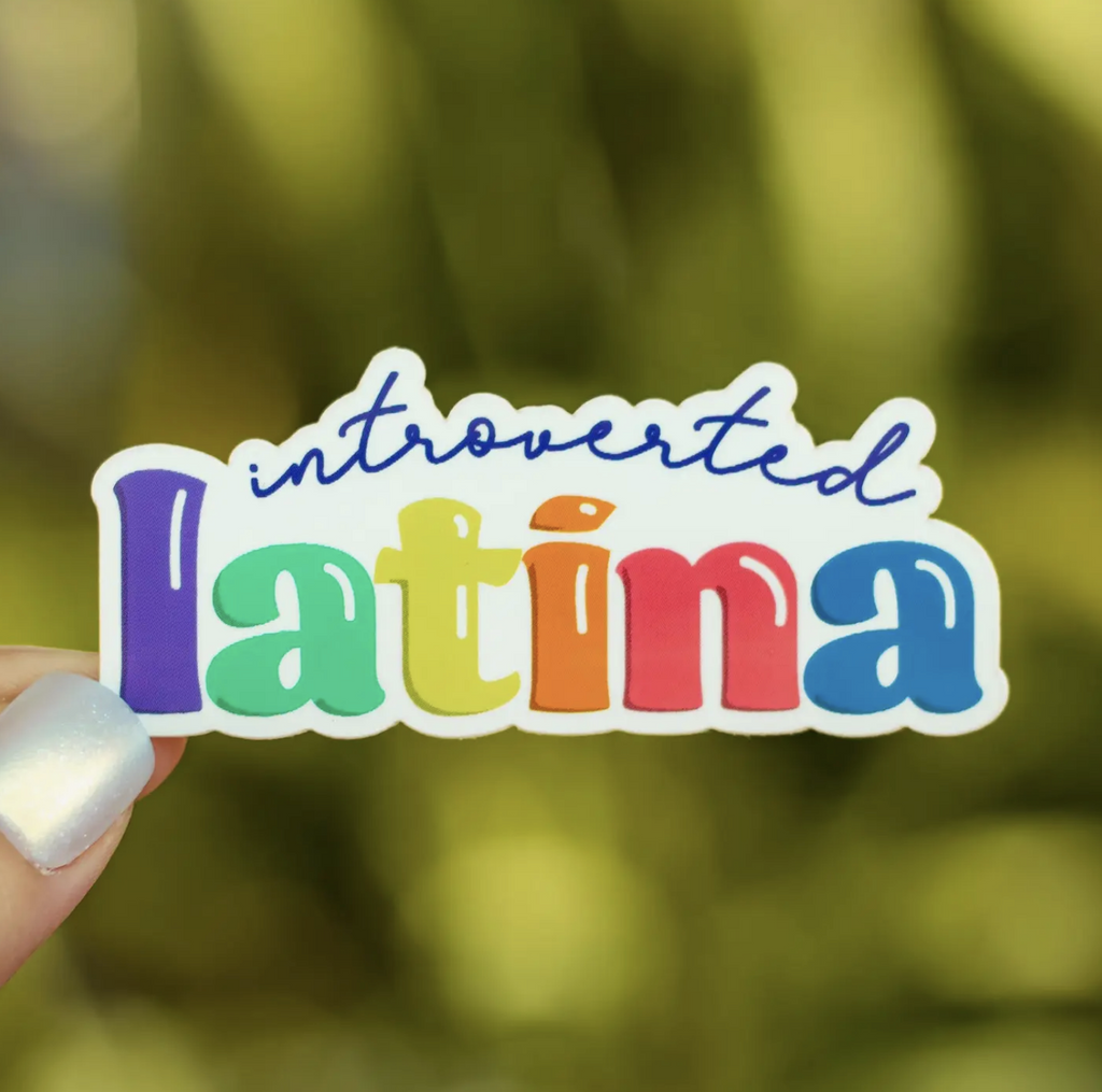 Introverted Latina Sticker