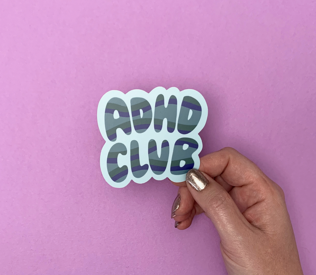 ADHD Club Vinyl 3" Sticker