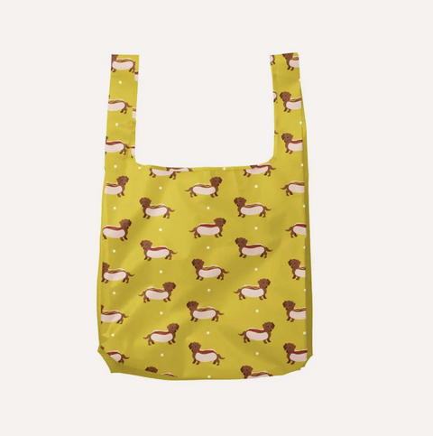 Weiner Dog Foldable Nylon Tote