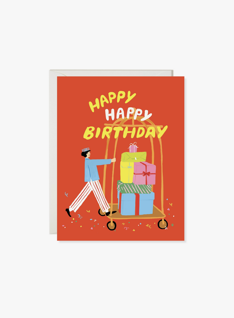 Bellboy Birthday Card